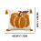 Χειροποίητο κάλυμμα μαξιλαριού για το Halloween 12x8 ιντσών, κεντημένη κολοκύθα, μαλακό 3