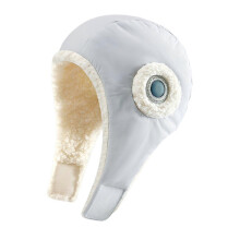 (gray)Winter Earflap Hat For Men And Women - Windproof, Waterproof, Warm, And Breathable Pilot Cap With Chin Hook And Loop (black, 37cm) Zekai