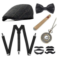 (set3)Old Man Costume Accessories Set 1920s-e