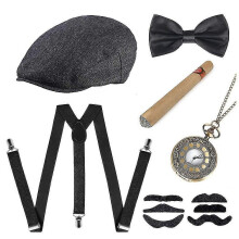 (set2)Old Man Costume Accessories Set 1920s-e