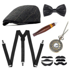 (set6)Old Man Costume Accessories Set 1920s-e
