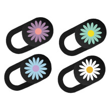 4pcs Daisy Pattern Webcam Privacy Cover Slide for Laptop and Tablet, Ultra Thin Privacy Protection