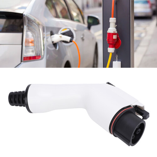 EV Charger Adapter 32A Level 2 IP54 White, High Performance Connector