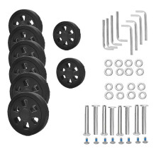 8pc Luggage Wheels Replacement,Dia 2.16in/55mm Thick 0.47in/12mm Resistant Rubber Mute Caster Replac