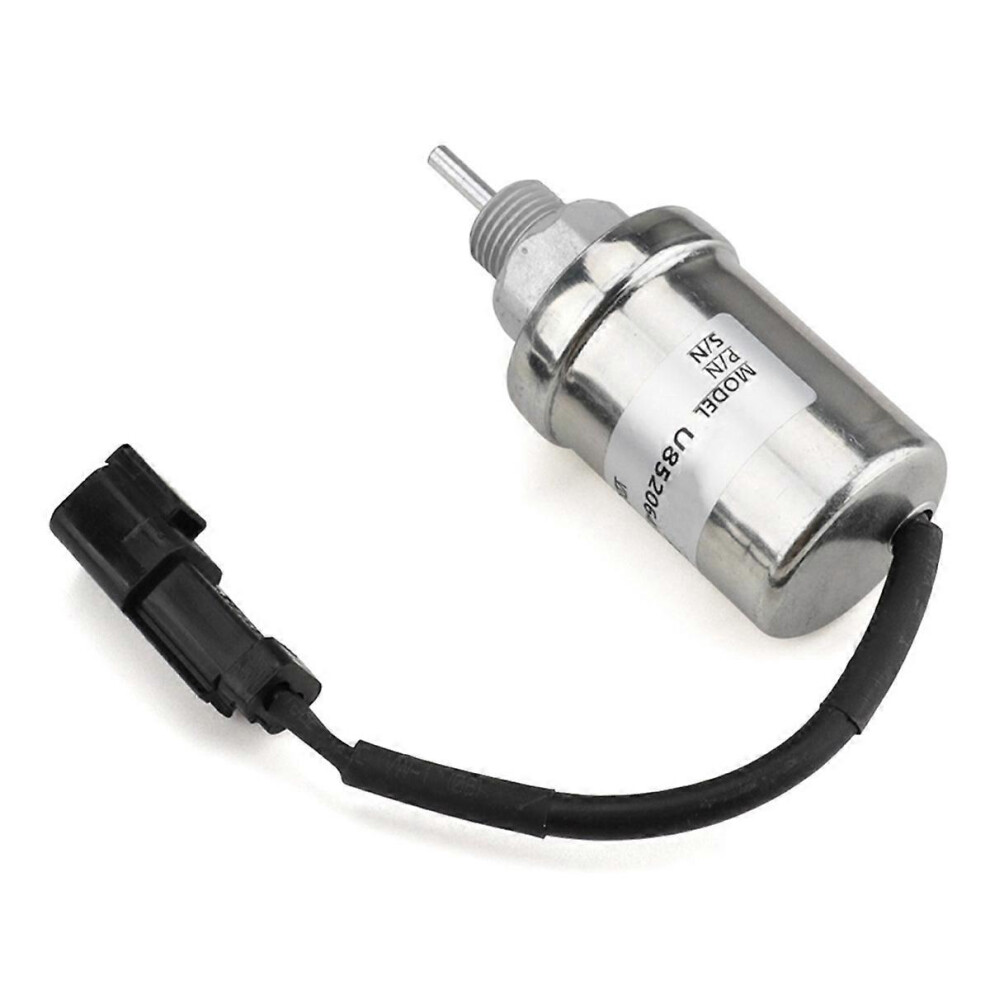 12V Fuel Shut Off Sole 185206452 U85206520 U85206452 Stop Sole For Caterpillar Engine 3011C Silver 8168430840862