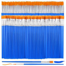 240Pcs Small Paint Brush,Flat Fine Tip Artist Paint Brushes,Craft Paint Brushes for Kids Oil Waterco