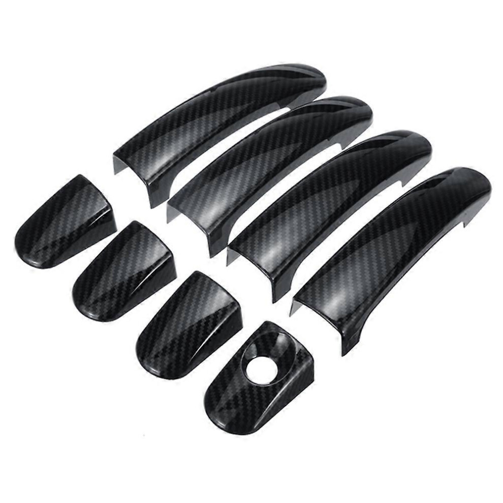 8 Pcs Car Abs Carbon Fiber 4 Door Handle Covers For Ford Focus Escape Kuga Ranger 2013 2014 2015 201 Black 8749821615025