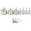 12Pcs Diamond Drill Bits Glass Tile Hole Saw Bits Set, Hollow Core Drill Bits, Extractor Remover Hol 1