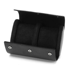 1-Slot Watch Roll Travel Case Portable Vintage Leather Watch Display Case Watch Storage Box Watch Or-M