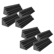 8 Pcs Acoustic Panels Studio Acoustic Soundproof Foam,Sound Treatment Bass Trap Corner,Sound Panels