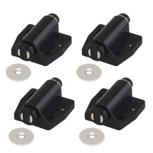 4 Pack Single Magnet Cabinet Snap Invisible Furniture Door Rebounder Cabinet Wardrobe Door Closer