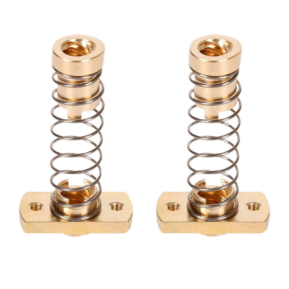 2 Sets Cr10 Z Axis T8 Anti Backlash Spring Loaded Nut Elimination Space Brass Nuts For Upgrade Ender 8181548302640