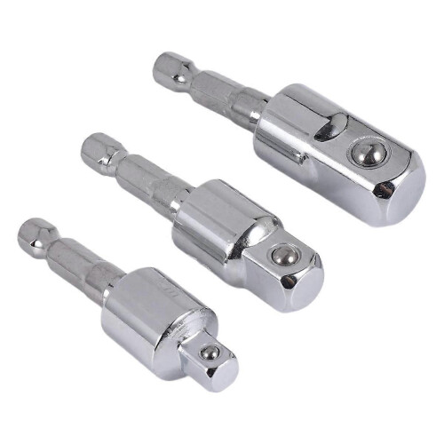 3 Pack Impact Grade Socket Adapter 360-Degree Universal Joint Swivel Socket Set, Socket to Drill Ada 1