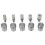 5 Sets Double Caps Rivets Dies(5mm/6mm/8mm/10mm/12mm) 1