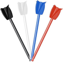4Pcs Epoxy Mixing Stick Paint Stirring Rod Putty Cement Paint Mixer Attachment with Drill Chuck for