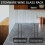 5 Pcs Stemware Wine Glass Storage Rack,Wall Mountable Kitchen Storage Rack ,Black,11 Inch / 30cm 5