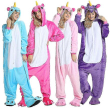 (125, Purple) Animal Costume Unicorn Pajama Onesie Pegasus Jumpsuit