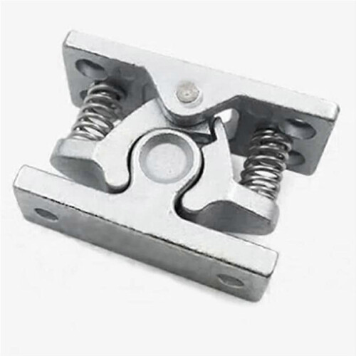 1Pcs Spring Loaded Door Easy Lock Stop Catch Release Clamp Double Roller Catch 1