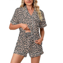 (XXL, Pink) Womens Pajamas Sets Short Sleeve Lounge Sets Sleepwear Casual Two Piece Pajamas Summer Short Loungewear Pink Xl ZKFN