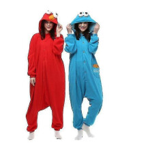 (X, R) Adult Sesame Street Cookie Costume Pajamas Outfit-r