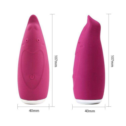 "Bamboo" 10 Speed Silicone G-Spot Massager (Rose Red) 1