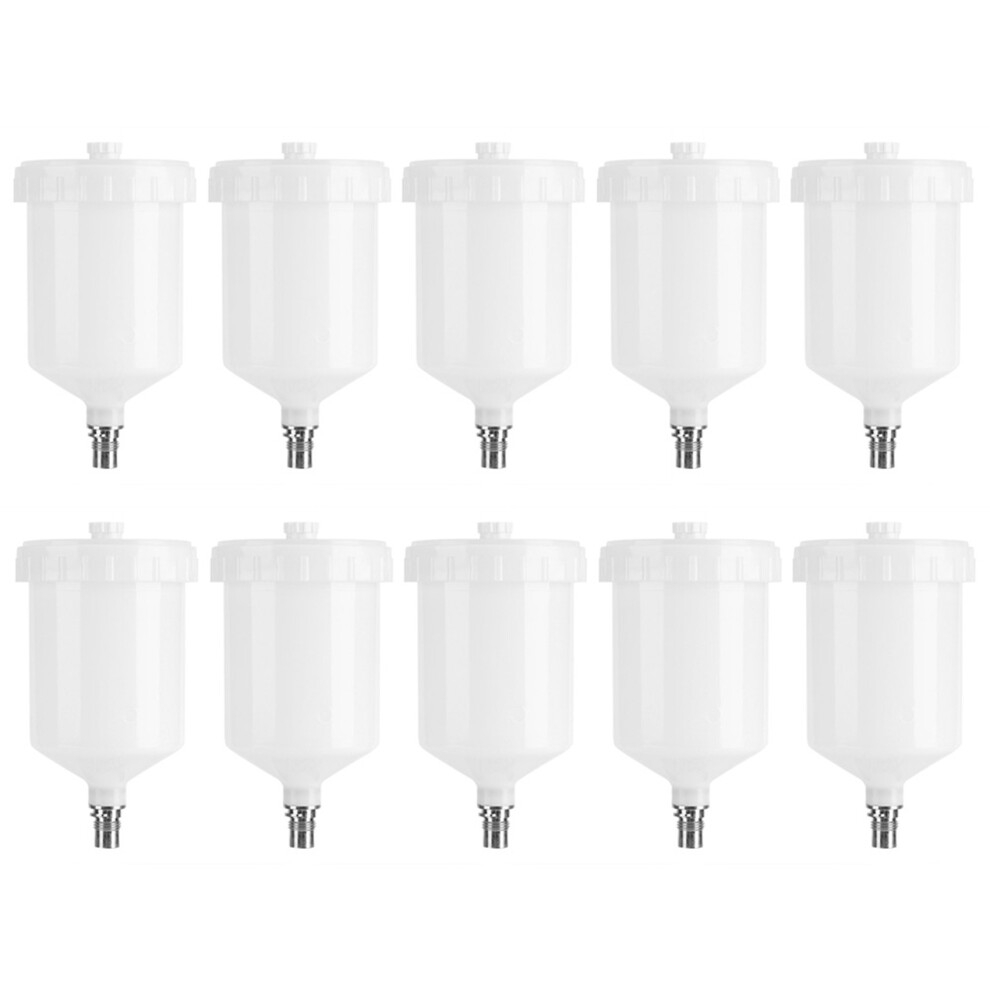 Photos - Paint Sprayer 10X 600Ml Plastic Hvlp Paint Cup Pot for Sprayer Cup Connector Jet 