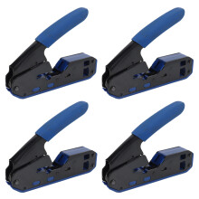 4X RJ45 Tool Network Crimper Rj45 Crimping Tool Stripper Cutter for Rj45 Cat6 Cat5E Cat5 Rj11 Rj12 Connector