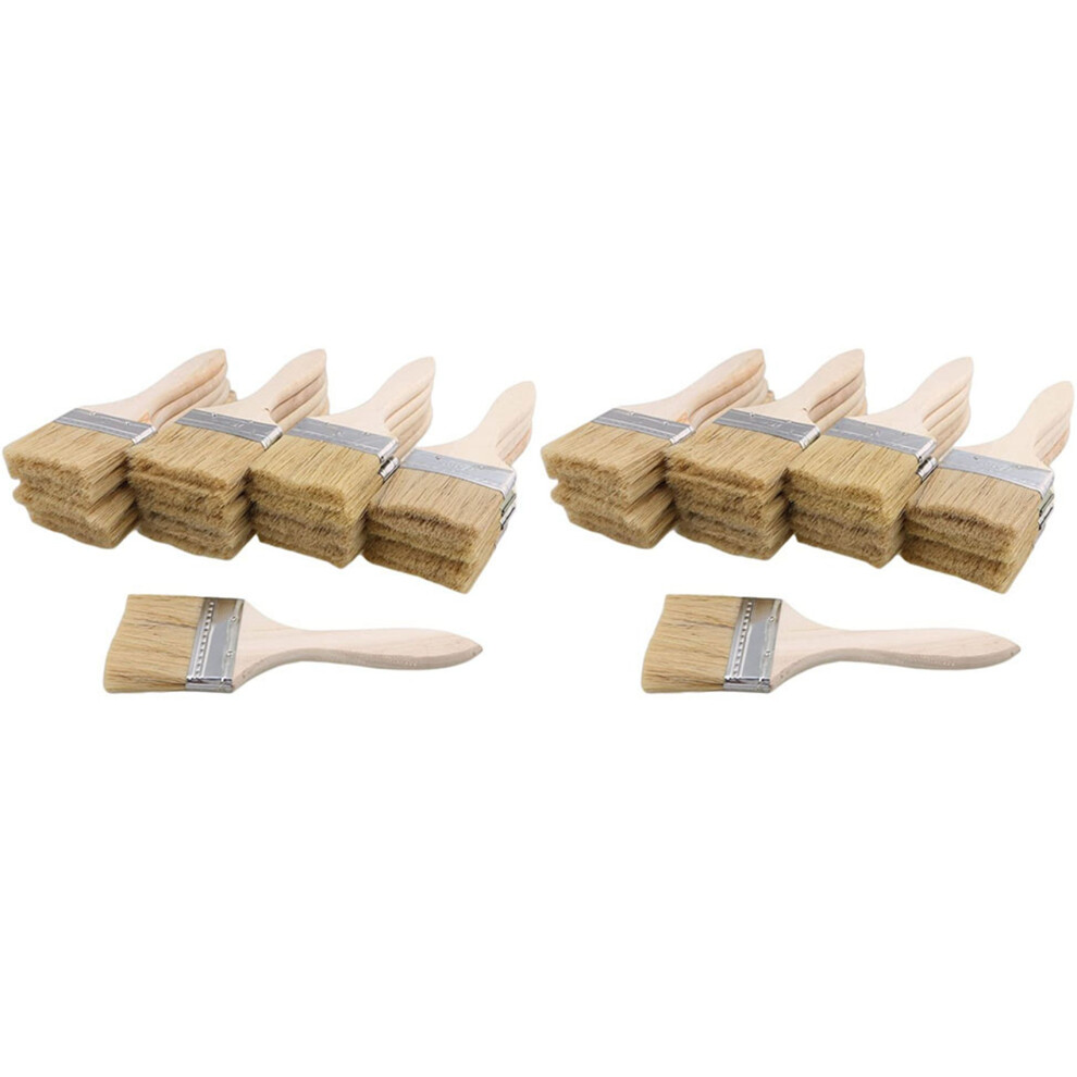 Typecat 48Pcs Paint Brushes 70Mm Chip Paint And Varnish Brush Perfect For Wall And Wood Painting Stains Glues