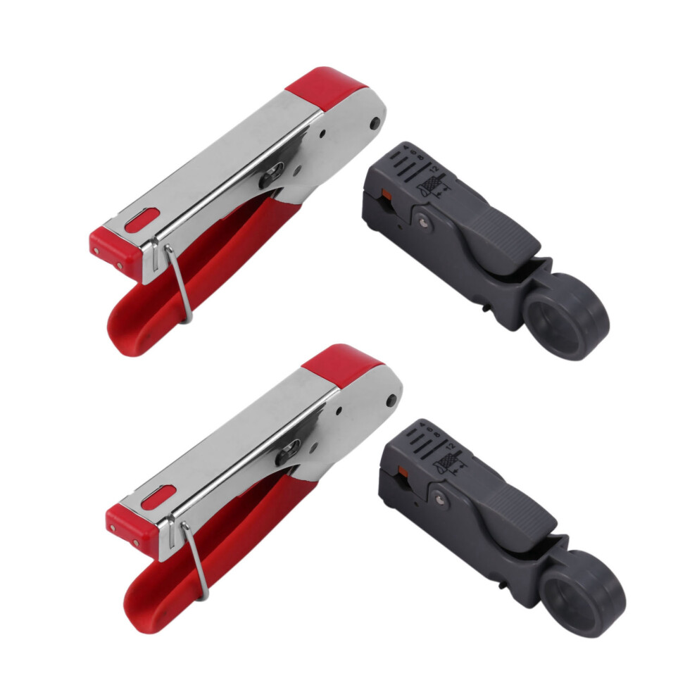 Photos - Pliers Jojomino 2X New Multi Compression Coaxial Cable Crimping Tool F Rg6 Rg58 Rg59 Connectors Coax Crimper Coaxial Cable Stripper 