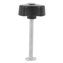 6 Set T Screw and M8 Plastic Handle,Metal Quick Acting Hold Down Clamp Set for T-Slot T-Track DIY Woodworking Tool