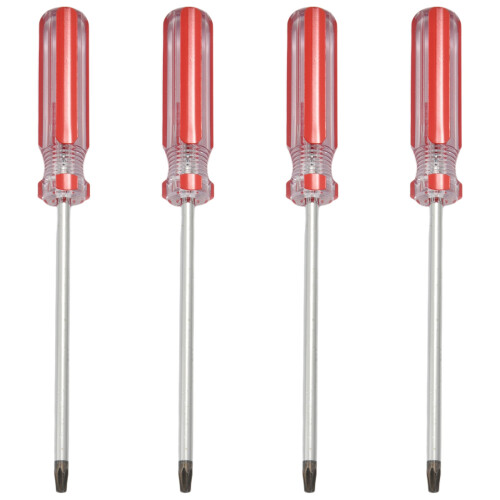 4X Plastic Handle T20 Security Torx Screwdriver Hand Tools