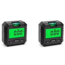 2X Goniometro Digitale Inclinometro Goniometro Elettronico Misuratore Angolo di Livello Misuratore Finder Livello Scatola Nera