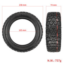 2X 10 Inch 10X2.75-6.5 Vacuum Tyre 10X2.75-6.5 Widen Tubeless Tire for Speedway 5 3 Scooter Tires