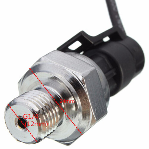 3X Druck Sensor Sensor 5V 0-1.2Mpa Kraftstoff für Gas Wasser Luft 2