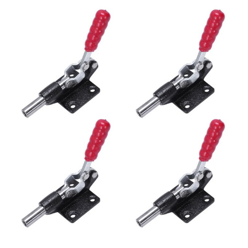 4 Pcs 32mm Plunger Stroke Metal Push Pull Toggle Clamp 227Kg 500 Lbs 1