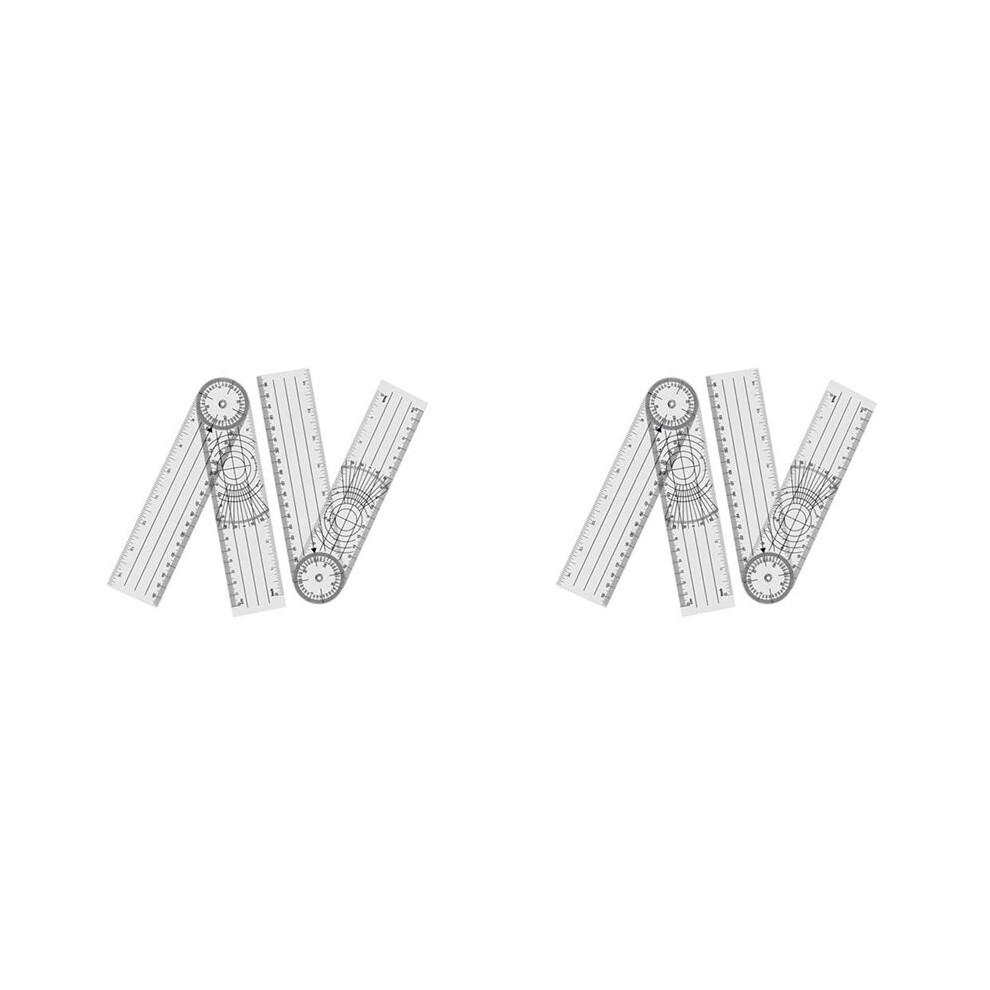 8 Pieces Goniometer Physiotherapy 360 Degree Rotation Protractor Physiotherapy PVC for Physiotherapy, Sports Therapy