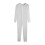 (L,White)Men's One Piece Long Johns Night Pajama-Yvan 2