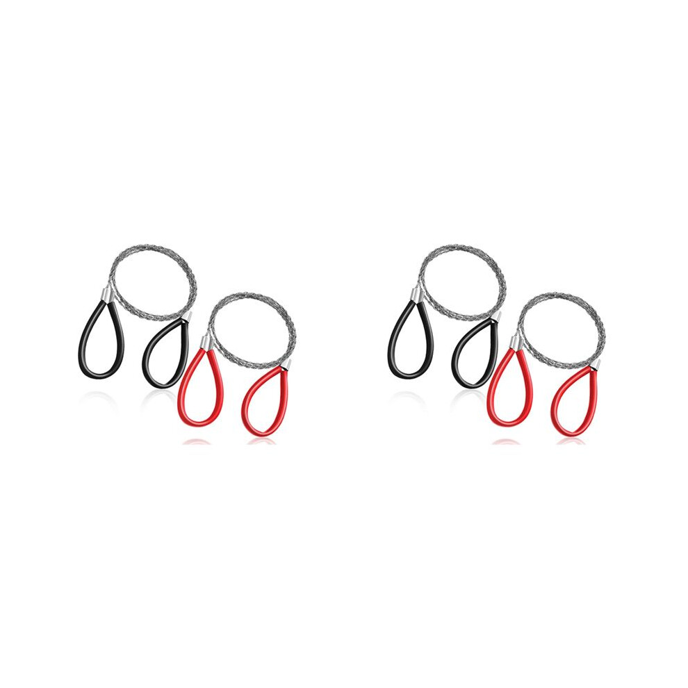 4 Pcs Pvc Pipe Cable Saw Stainless Steel Wire Saw Hand Pocket String Rope Saw Emergency Survival Wire Saw Cutting Tool 6033887323034