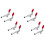 8Pcs GH-301AM 45Kg Toggle Clamp Quick Release Pull Action Vertical/Horizontal Type Clamps Hand Tool for Woodworking 1