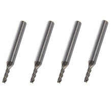 4 Pcs 3mmx6mmx12mmx60mm 4 Flutes HSS AL End Mill Milling Cutter Tool