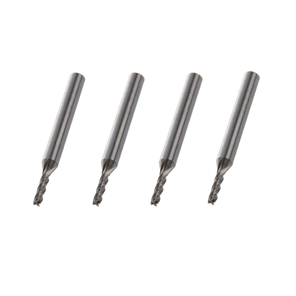 4 Pcs 3Mmx6mmx12mmx60mm 4 Flutes Hss Al End Mill Milling Cutter Tool 4713369848683
