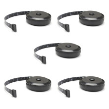 5X Tape Measure for Body Measuring Tape for Body Cloth Measuring Tape (Retractable Dual Sided Black)