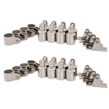 4 Bogen 1 Zoll Bimini Top Boot Edelstahl Armaturen Marine Hardware Set - 32 Stücke Set Von Ss316 1 Zoll (25 mm)