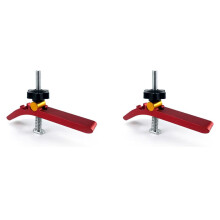 2X Holzbearbeitungs-T-Schienen-Niederhalter-Klemmsatz Aluminium-T-Nut-Tisch Werkbank Holzvorrichtung Vorrichtungs-Klemmblöcke Druckplatte B