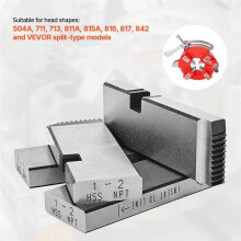 Threading Machine Dies,1/2in-3/4in NPT Pipe Dies,Right-Handed HSS Pipe Threading Dies,Fit Split-Type Machines,Die Heads