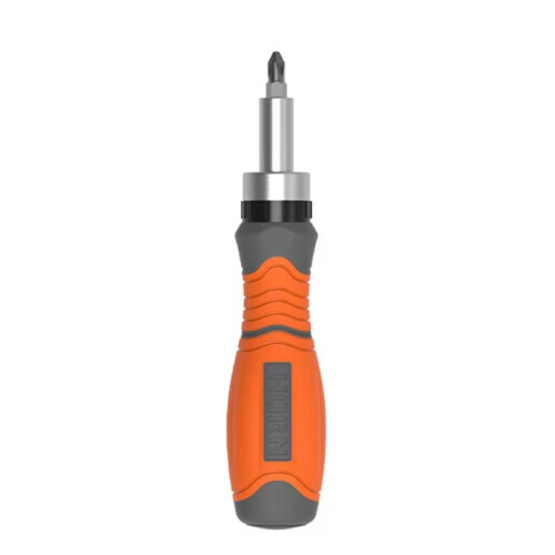 11 in 1 Ratchet Screwdriver Hidden Screwdriver  Multi Angle Corner Capable Multifunctional Screwdriver Tool Orange