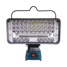 Work Light 7 Inch Cordless LED Lamp Flashlight for  18V 14V Dual USB Li-Ion Battery Camping Architectural Lights