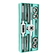 Metric Hand Tap and Die Set Screw Thread Plugs Straight Taper Reamer Tools 12PCS Set