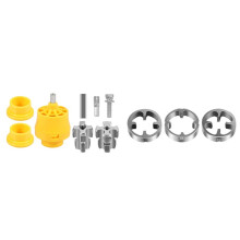 8PCS PVC Thread Maker Tool Electric Drill Plastic Pipe Tap Die Dies 1/2 Inch 3/4 Inch 1 Inch Pipe Threader Plumbing Tool