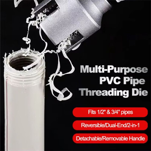 6 Points Pvc Pipe Threader Kit Internal/External Thread Fast Thread Tap PPR Water Pipe Opener Tap Waterpipe Tapping Tool 2